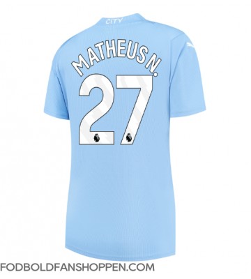 Manchester City Matheus Nunes #27 Hjemmebanetrøje Dame 2023-24 Kortærmet